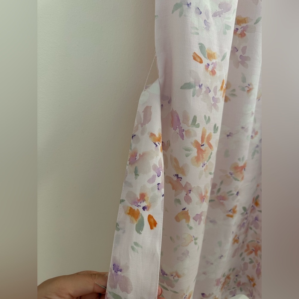 Cloth & Stone Floral Back Button Dress Size L / Pastel Pink - Picture 5 of 11